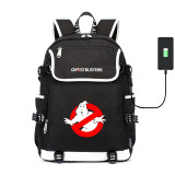 Kid's Ghostbusters usb charging canvas Laptop Backpack