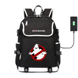 Kid's Ghostbusters usb charging canvas Laptop Backpack