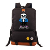 Children's Anime Undertale sans red heart Backpack
