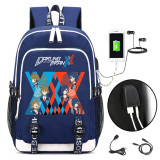 DITF DARLING in the FRANXX USB charging 17 inch laptop Backpack
