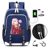 DITF DARLING in the FRANXX USB charging 17 inch laptop Backpack