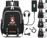 Overlord backpack Ainz Ooal Gown canvas USB Charging bagpack