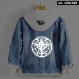 Fullmetal Alchemist Anime Edward Elric Fashion Denim Jacket