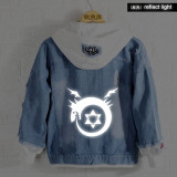 Fullmetal Alchemist Anime Edward Elric Fashion Denim Jacket
