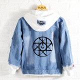 Fullmetal Alchemist Anime Edward Elric Fashion Denim Jacket
