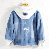 Noragami yato Men Hooded reflect light Denim Jacket