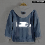 Kaguya-sama: Love Is War Kaguya Shinomiya hoodie Anime reflect light Denim Jacket
