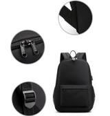 DEADPOOL USB Anti-theft lock Backpacks with pen bag