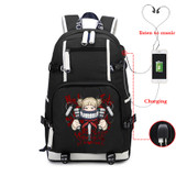 My Hero Academia Printed Black Large Capacity Waterproof Unisex Casual School Backpack