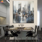 100% HANDMADE OIL PAINTING  new york painting abstract