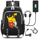 Pikachu Ball Game Funny Rucksack Backpack