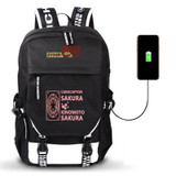 Card Captor Sakura Anime USB Port Backpack