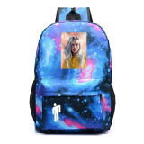 Billie Eilish Harajuku printed laptop backpack