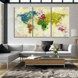 Paint Splash World Map