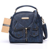 Annmouler Brand Women Messenger Bag Female Double Zipper Handbag Pu Leather Fashion Ladies Shoulder Bag Women Crossbody Bag