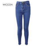 Slim Jeans For Women Skinny High Waist Jeans Woman Blue Denim Pencil Pants Stretch Waist Women Jeans Black Pants Calca Feminina