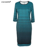 Elegant Autumn Winter women dress big size Women loose long dresses plus size dress Three Quarter casual dress L-6XL vestidos