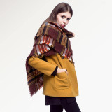 Brand Scarf Women Fashion Scarves  Blankets Soft Cashmere Winter Scarf warm Square Plaid Shawl 009