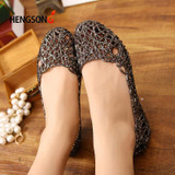 Women's Sandals  Fashion Lady Girl Sandals Summer Women Casual Jelly Shoes Sandals Hollow Out Mesh Flats  23-25cm PA864521