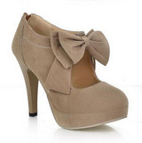 size big 34-43 new  Fashion Platform High Heels Women Pumps Spring Summer Autumn Bowtie Women Shoes Woman No.A