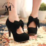 size big 34-43 new  Fashion Platform High Heels Women Pumps Spring Summer Autumn Bowtie Women Shoes Woman No.A