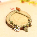 Women's Flower leaf Ceramic handmade DIY Bracelets Gift Jewelry wholesale