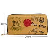 New Design Harry Potter Hogwarts Crest Letter Owl Post Zipper Wallet