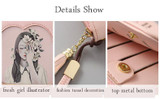 Fashion Cartoon Cute Sweet Clutch Leather Wallet