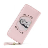 Fashion Cartoon Cute Sweet Clutch Leather Wallet
