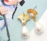 Exquisite Big Pearl Water Drop Dangle Earrings