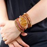 Ocean Stone Boho Jewelry Handmade Bracelet