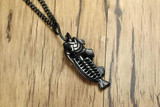 Men's Hip Hop Chain Large Fish Bone Notification Necklace