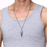 Men's Hip Hop Chain Large Fish Bone Notification Necklace