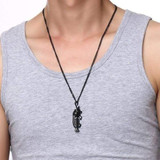 Men's Hip Hop Chain Large Fish Bone Notification Necklace