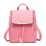 Women Backpack  PU Leather Mochila Escolar School Bags For Teenagers Girls Top-handle Backpacks Herald Fashion