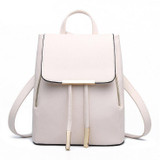 Women Backpack  PU Leather Mochila Escolar School Bags For Teenagers Girls Top-handle Backpacks Herald Fashion