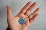 Blue Fire Opal Jewelry Necklace