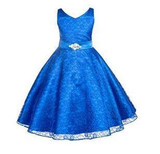 SQ253 Girls party wear clothing for children summer sleeveless lace princess wedding dress girls teenage well party prom dress
