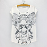 New fashion Flower Elephant printed t shirts women summer dresses  novelty design casual top tees for girls