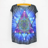 New fashion Flower Elephant printed t shirts women summer dresses  novelty design casual top tees for girls