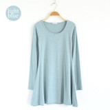 New Fashion Clothes Women Dress 100% Cotton Autumn Winter Dress Female Long Sleeve Dress O-Neck Woolen Dresses