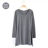 New Fashion Clothes Women Dress 100% Cotton Autumn Winter Dress Female Long Sleeve Dress O-Neck Woolen Dresses