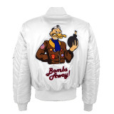 Vintage MA-1 streetwear hip hop military american college bomber flight air force pilot jacket