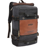 Outdoor Travel Men Hiking Camping Canvas Backpack
