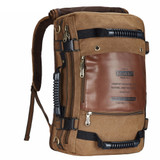 Outdoor Travel Men Hiking Camping Canvas Backpack