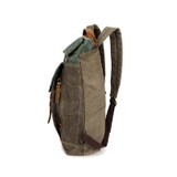 Men Waterproof Travel Vintage Oil Wax Canvas Backpack