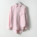 Summer Blouse Korean Long Sleeve Womens Tops And Blouses Vintage Women Shirts