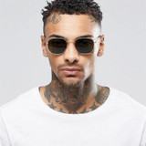 Polygonal Vintage UV400 Women Sunglasses