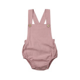Baby Boys Romper Summer Infant Cotton Newborn Sleeveless Rompers Baby Girl One-pieces Suspender Jumpsuits Cotton Clothes Outfits