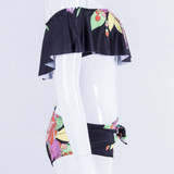 Off Shoulder Flower Swimwear Women Swimsuit Ruffles Bikini Set Off Shoulder Flower Swimwear Women Swimsuit Ruffles Bikini Set